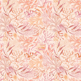 Seascape MAS10672-CP Peach/Pink Maywood Studio Ruler Image Seascape MAS10672-CP Peach/Pink Maywood Studio Ruler Image