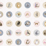 Whiskers & Paws MAS10412-Z Multi Hannah Dale Fabric Image Whiskers & Paws MAS10412-Z Multi Hannah Dale Fabric Image