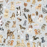 Whiskers & Paws MAS10415-K Grey Hannah Dale Fabric Image Whiskers & Paws MAS10415-K Grey Hannah Dale Fabric Image