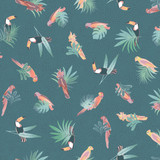 Wild Side MAS10702-Q Teal Maywood Studio Fabric Image