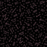 I Heart You MAS10765-J Black Kris Lammers Fabric Image I Heart You MAS10765-J Black Kris Lammers Fabric Image