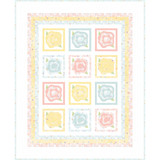 Little Chicks Flannel French Rose Buds Quilt Project Image