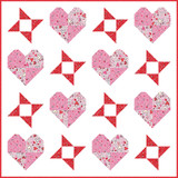 I Heart You Friendship Hearts Quilt Project Image