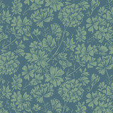 Cottage Flowers MAS10834-NG Navy/Green  Susie Hetherington