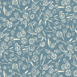 Cottage Flowers MAS10835-B Blue Susie Hetherington