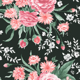 Garden Picnic MAS10770-J Black Maywood Studio Fabric Image Garden Picnic MAS10770-J Black Maywood Studio Fabric Image