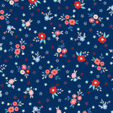 Star-Spangled Beauty MAS10841-N Navy Kimberbell Fabric Image Star-Spangled Beauty MAS10841-N Navy Kimberbell Fabric Image