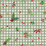 Winter Wreaths MAS10883-G Green Maywood Studio Fabric Image Winter Wreaths MAS10883-G Green Maywood Studio Fabric Image