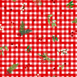 Winter Wreaths MAS10883-R Red Maywood Studio Fabric Image