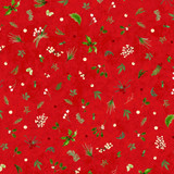 Winter Wreaths MAS10884-R Red Maywood Studio Fabric Image