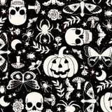 Goth Gardens MAS10850-J Black Maywood Studio Fabric Images