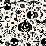 Goth Gardens MAS10850-W White Maywood Studio Fabric Images Goth Gardens MAS10850-W White Maywood Studio Fabric Images