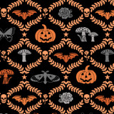 Goth Gardens MAS10851-J Black Maywood Studio Fabric Images Goth Gardens MAS10851-J Black Maywood Studio Fabric Images