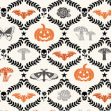 Goth Gardens MAS10851-W White Maywood Studio Fabric Images Goth Gardens MAS10851-W White Maywood Studio Fabric Images