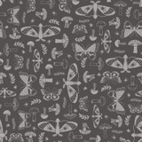 Goth Gardens MAS10853-K Grey Maywood Studio Fabric Images Goth Gardens MAS10853-K Grey Maywood Studio Fabric Images