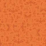 Goth Gardens MAS10853-O Orange Maywood Studio Fabric Images Goth Gardens MAS10853-O Orange Maywood Studio Fabric Images