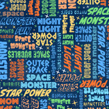 Space Monsters MAS10924-NZ Dark Navy/Multi Maywood Studio Fabric Image Space Monsters MAS10924-NZ Dark Navy/Multi Maywood Studio Fabric Image