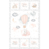 Honey Bunny MAS10910-WK White/Grey Maywood Studio Fabric Image Honey Bunny MAS10910-WK White/Grey Maywood Studio Fabric Image