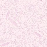 Sweet Shoppe MAS11027-P Pink Kimberbell Fabric Image