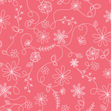 Kimberbell Basics Flannel MASF8261-P2 Deep Pink Kimberbell Fabric Image