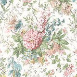 Terrace Blooms MAS10820-W White Maywood Studio Fabric Image