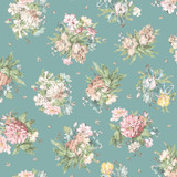 Terrace Blooms MAS10821-B Blue Maywood Studio Fabric Image