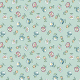 Terrace Blooms MAS10824-B Blue Maywood Studio Fabric Image