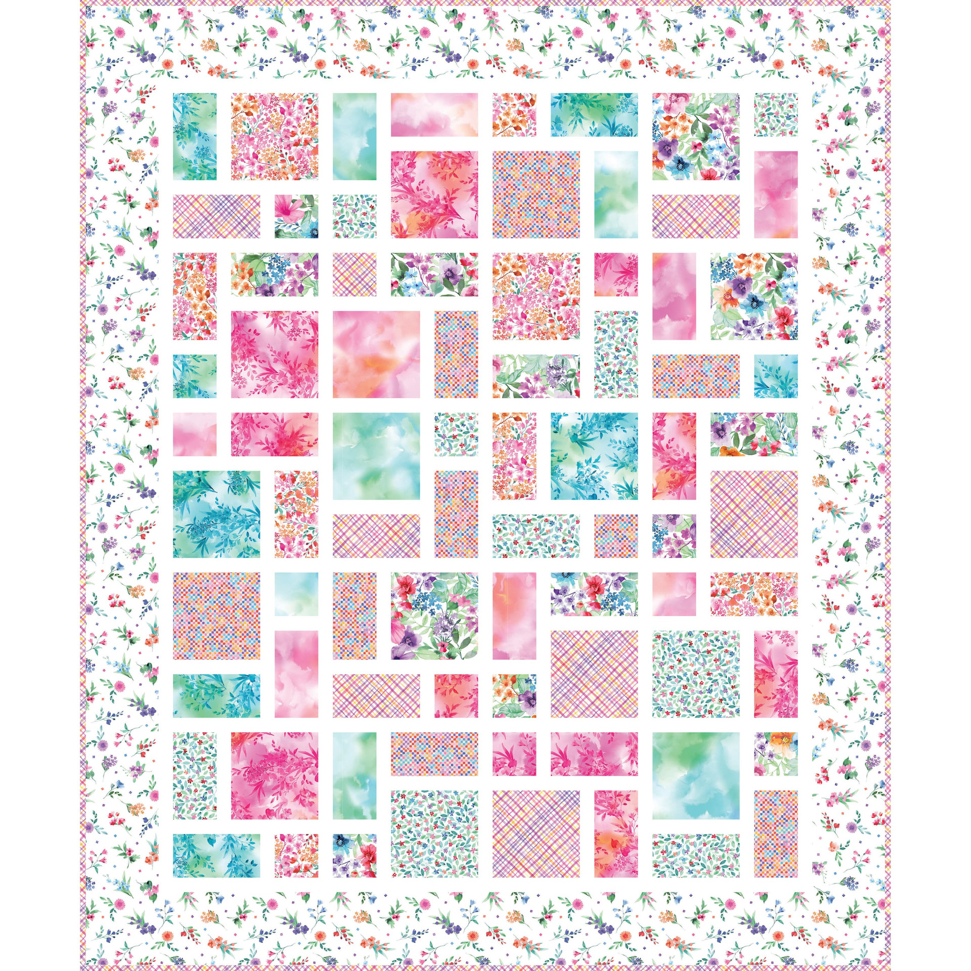 Bloom Bright Double Delight Quilt