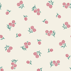 Holiday Stitches MAS11174-E Cream Maywood Studio Fabric Image