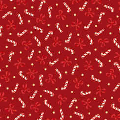 Merry Mix MASM11111-R Red Maywood Studio Fabric Image