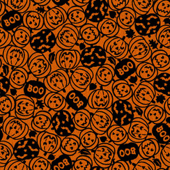 Pumpkin Grove MAS11182-OJ Orange/Black Maywood Studio Fabric Image