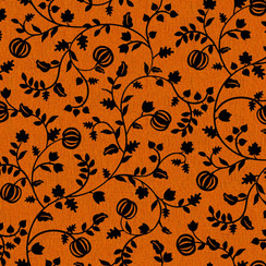 Pumpkin Grove MAS11184-OJ Orange/Black Maywood Studio Fabric Image