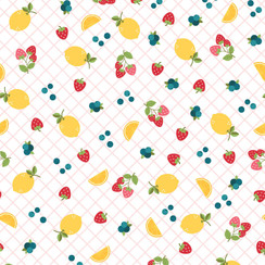 Sippin' on Sunshine MAS11073-W White  Kimberbell Fabric Image