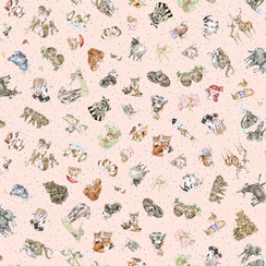 Together is Better MAS11121-P Pale Pink Hannah Dale Fabric Image