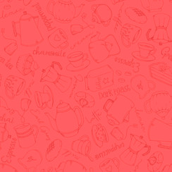 Dessert First MAS11229-R Rose Red Kris Lammers Fabric Image