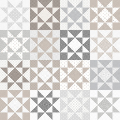 Colorblock Party Neutrals 108" Cheater Prints MASQB11150-W White Maywood Studio Fabric Image