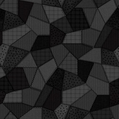 Patchwork Woolies Flannel MASF11310-J Black Bonnie Sullivan Fabric Image