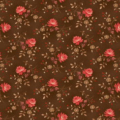 Madder Rose MAS11313-A Brown Maywood Studio Fabric Image