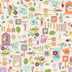 Cottontail Farm MAS11340-E Cream Kimberbell Fabric Image