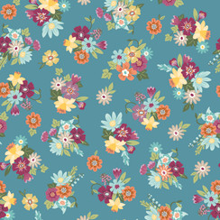 Cottontail Farm MAS11342-Q Dark Teal Kimberbell Fabric Image