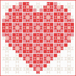 Dear Sweetheart Starry Sweetheart Quilt Project Image