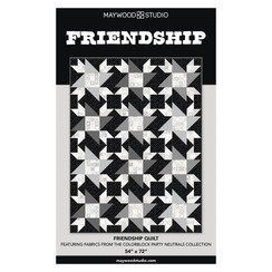 Colorblock Party Neutrals Friendship Quilt Free Pattern Project Image