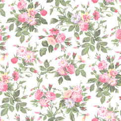 Garden Club MAS11471-W White Maywood Studio Fabric Image