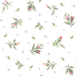 Garden Club MAS11474-W White Maywood Studio Fabric Image