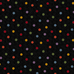 Penny Flower Flannel MASF11433-J Black Bonnie Sullivan Fabric Image