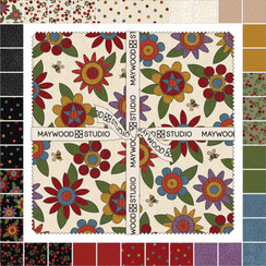 Penny Flower Flannel SQ-MASPEFF  Bonnie Sullivan Fabric Image
