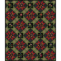 Penny Flower Flannel Flower Patch Quilt Free Pattern Project Image