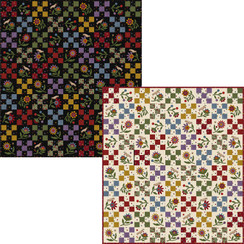 Penny Flower Flannel 9 Patch Penny Posies Quilt Project Image