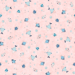 Ahoy Pals MAS11526-P Pink Maywood Studio Fabric Image