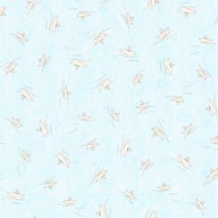 Ahoy Pals MAS11527-B Blue Maywood Studio Fabric Image
